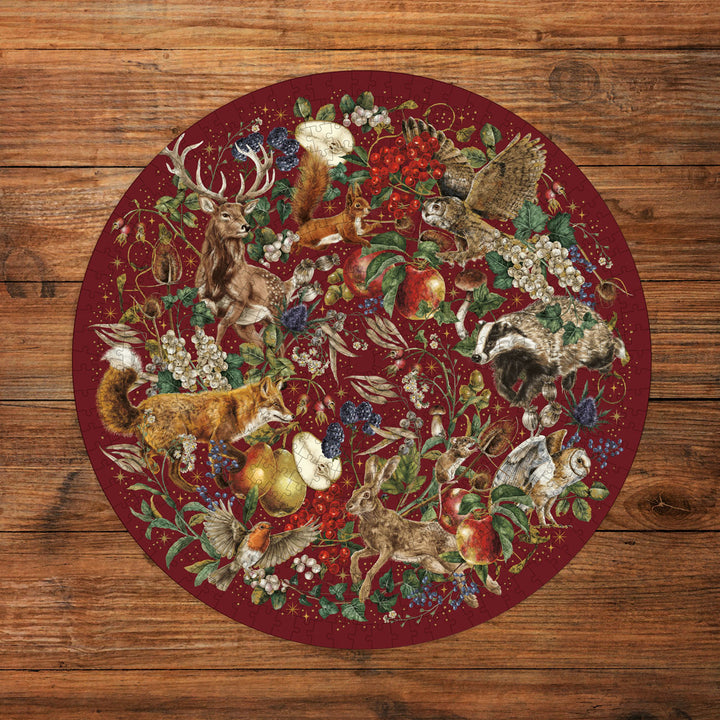 Winter Story Circular 500 Piece Jigsaw Puzzle