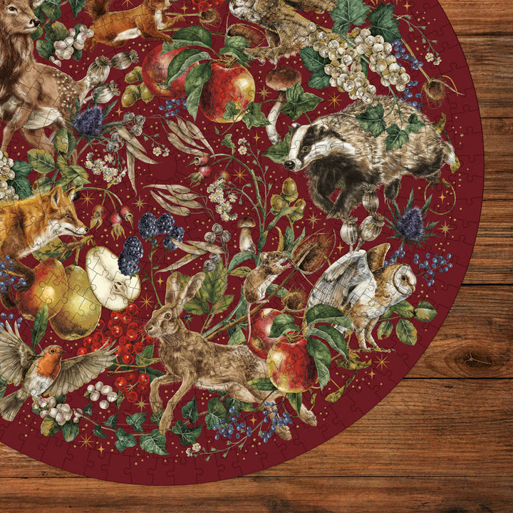 Winter Story Circular 500 Piece Jigsaw Puzzle