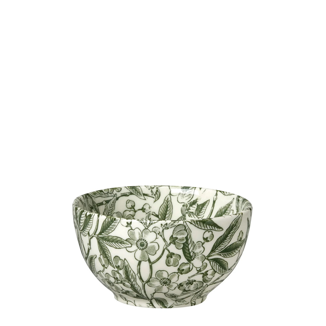 Green Prunus Mini Footed Bowl - 4.75in/12cm