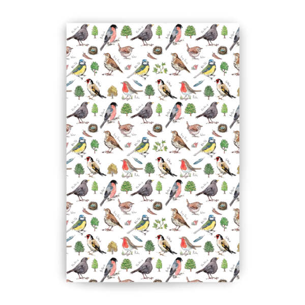 Garden Birdsong Tea Towel