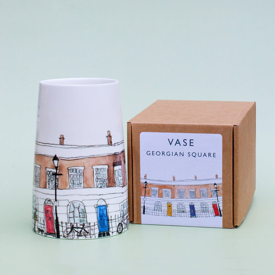 Georgian Square Vase
