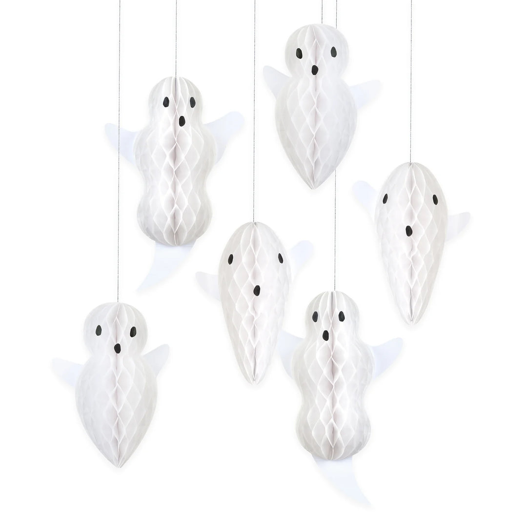 Honeycomb Hanging Ghost Decorations