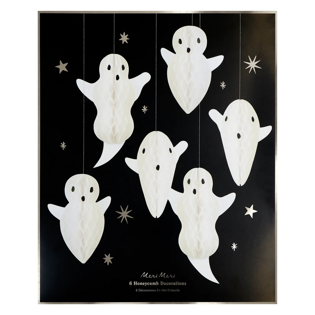 Honeycomb Hanging Ghost Decorations