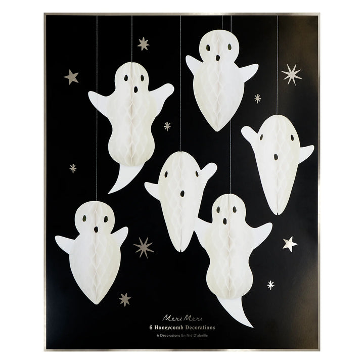 Honeycomb Hanging Ghost Decorations