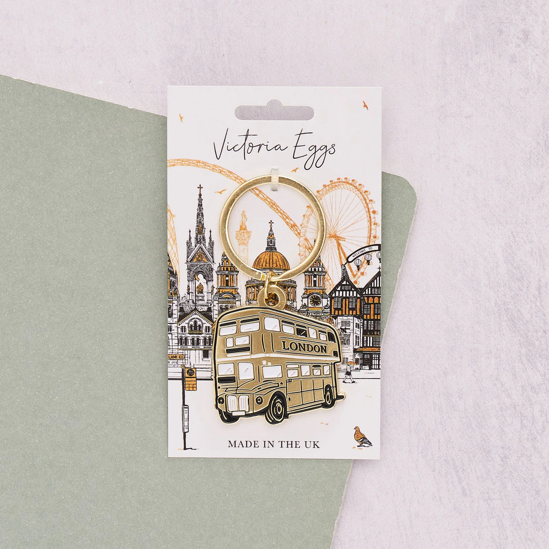 Quintessentially London City Bus Enamel Keyring