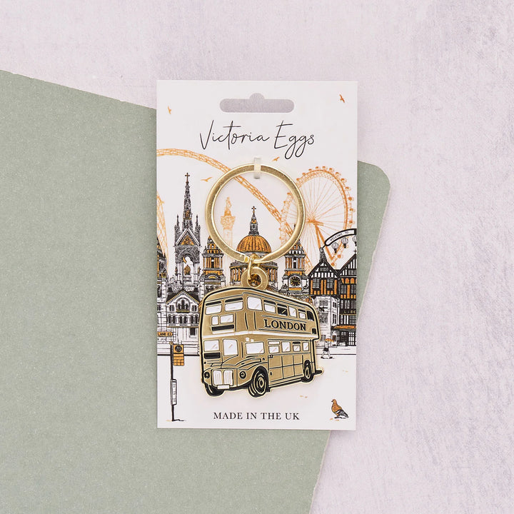 Quintessentially London City Bus Enamel Keyring