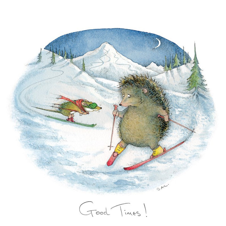 Good Times Winter Greeting Card The Bee's Knees British Imports