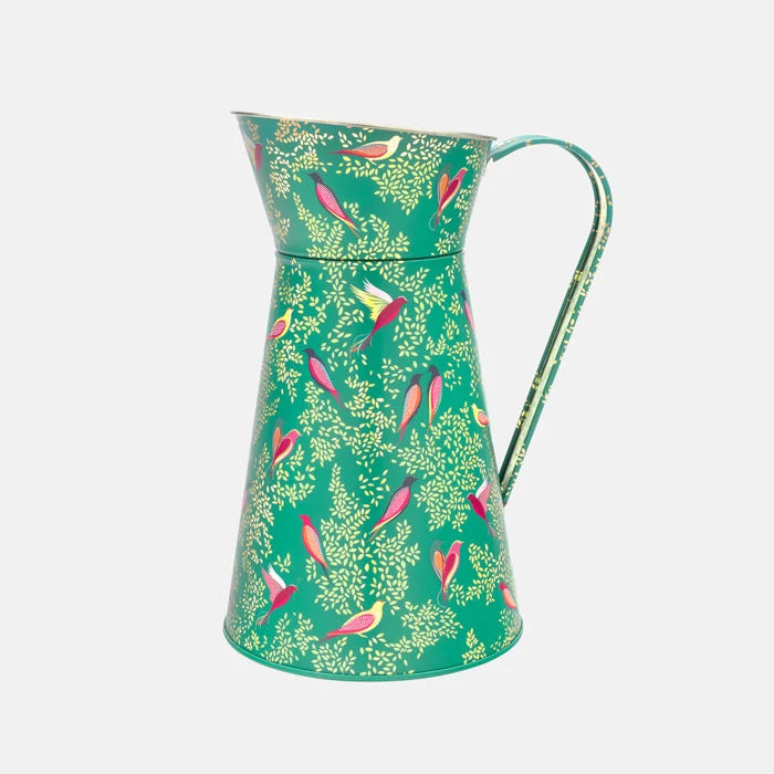 Green Birds Flower Jug