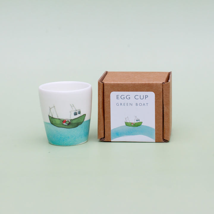 Green Boat Egg Cup