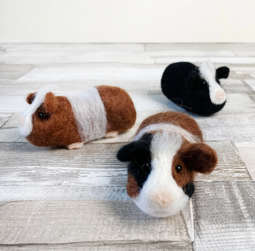 Guinea Pigs Needle Felting Kit