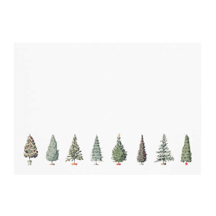 Christmas Trees Flat Notes Set