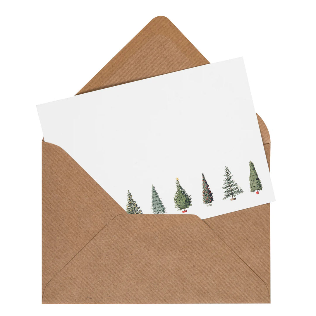 Christmas Trees Flat Notes Set
