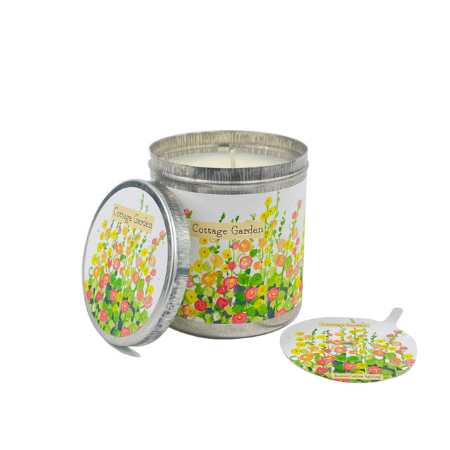 Cottage Garden- Rose & Patchouli Candle Tin