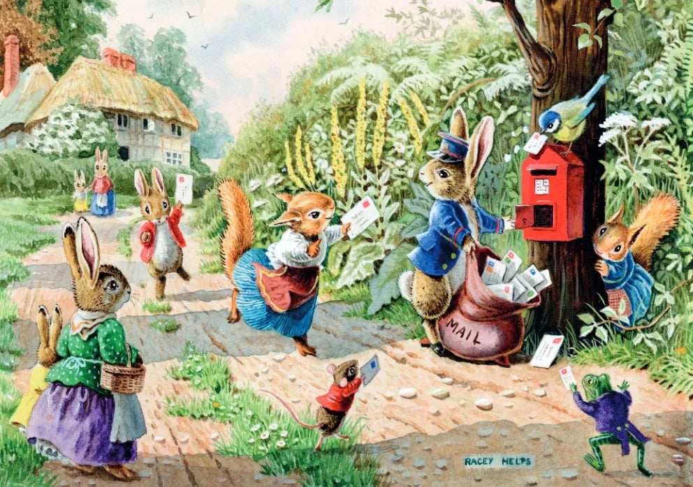 Catching the Post Greeting Card
