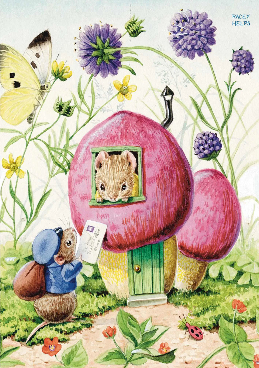 Post's Here Greeting Card