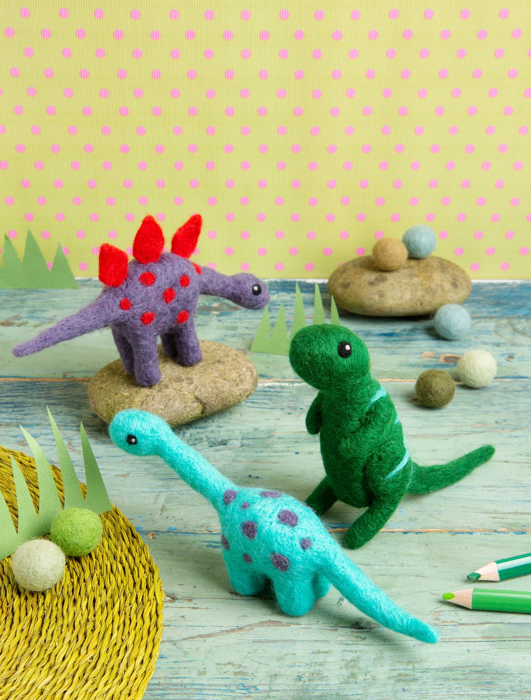 Stegosaurus Mini Felting Kit