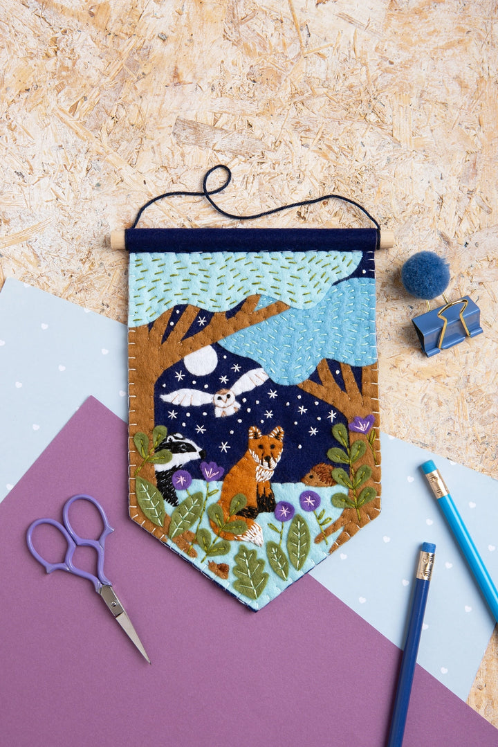 Woodland Pennant Felt Craft Kit