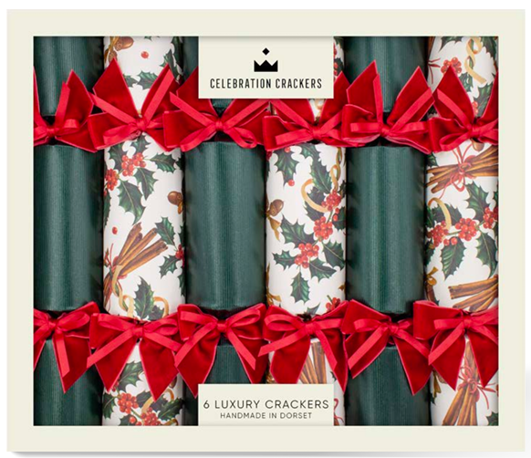 Verdant Spice 13-inch Luxury Crackers Box of 6