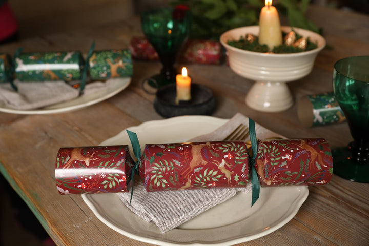 Woodland Folk 12in Christmas Crackers Box of 6
