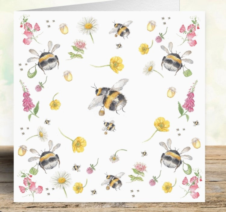 Happy Bees Art Card