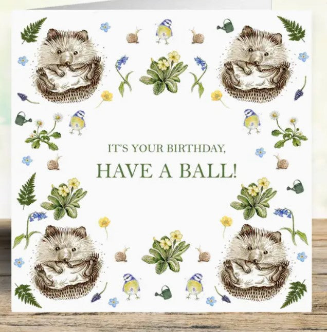 Happy Hedgehogs Birthday Card