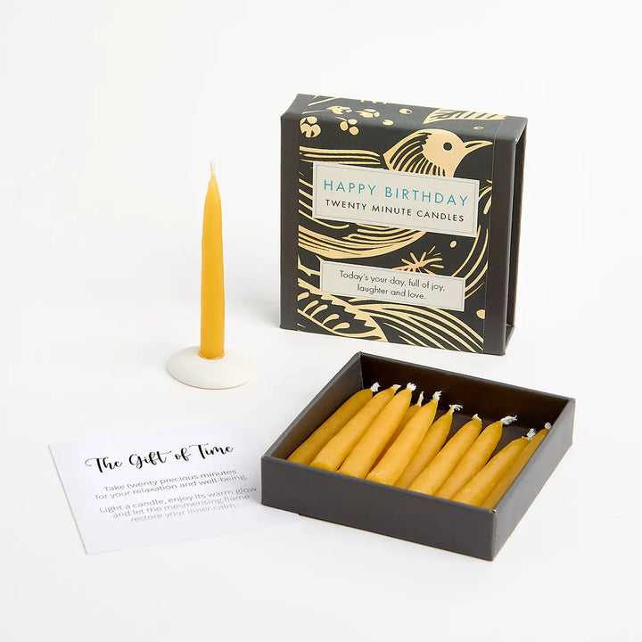 Happy Birthday (Folk) - Signature Collection Mini Candle Set
