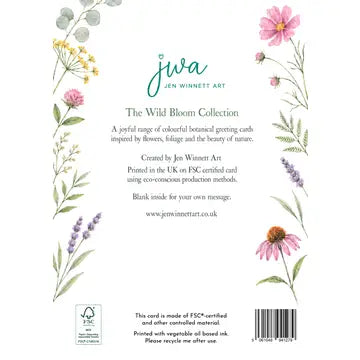 Hare Botanical Floral Eco-Card