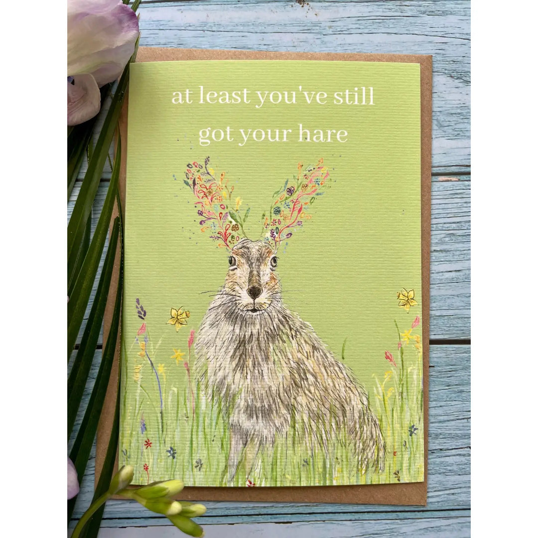 Hare Funny Birthday Eco-Card