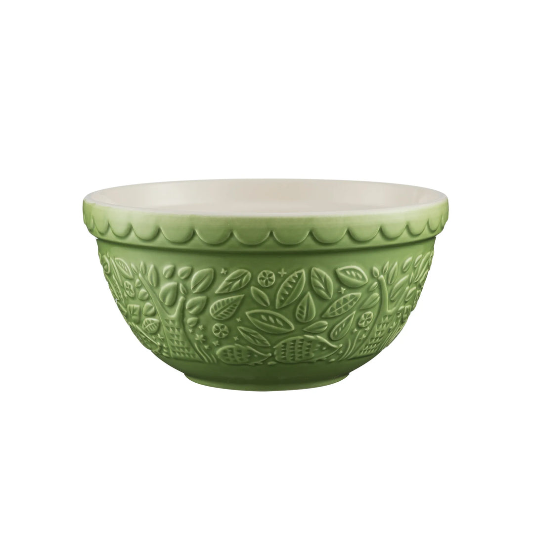 In The Forest Green Hedgehog Mixing Bowl - Size 30 (7.5 in)