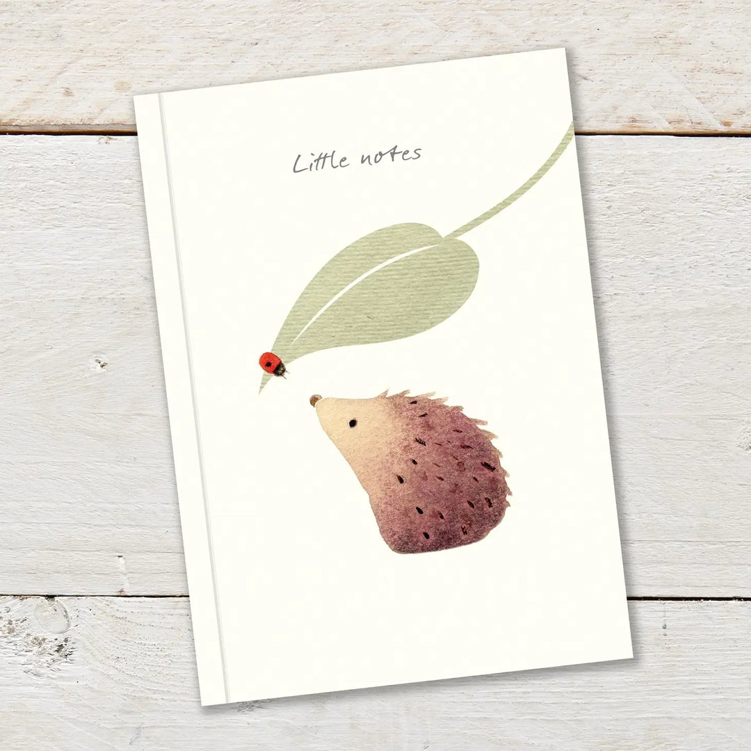 Hedgehog and Leaf Notebook