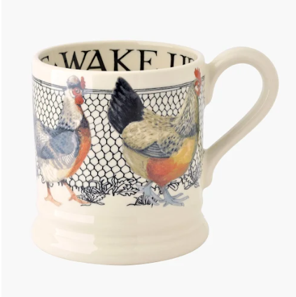 Hen & Toast Wake Up 1/2 Pint Mug