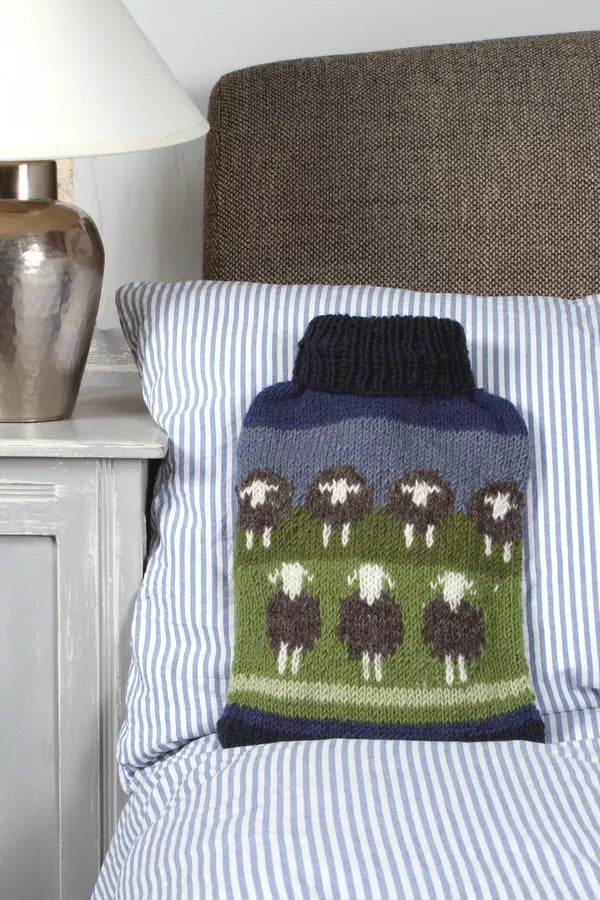 Flock Of Gray Herdwick Sheep Hot Water Bottle