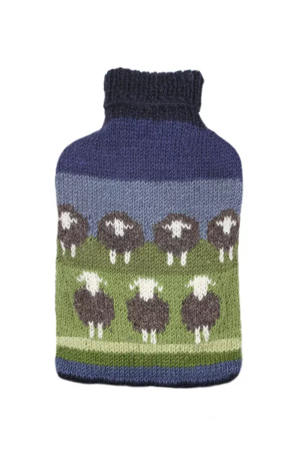 Flock Of Gray Herdwick Sheep Hot Water Bottle