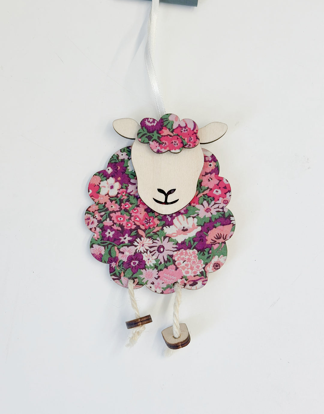 Wooden Hettie the Sheep Decoration