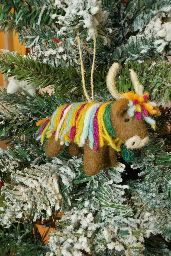 Hughie the Highland Cow Decoration