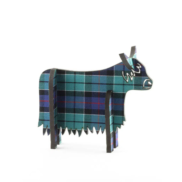 Standing Highland Cow Wooden Decoration