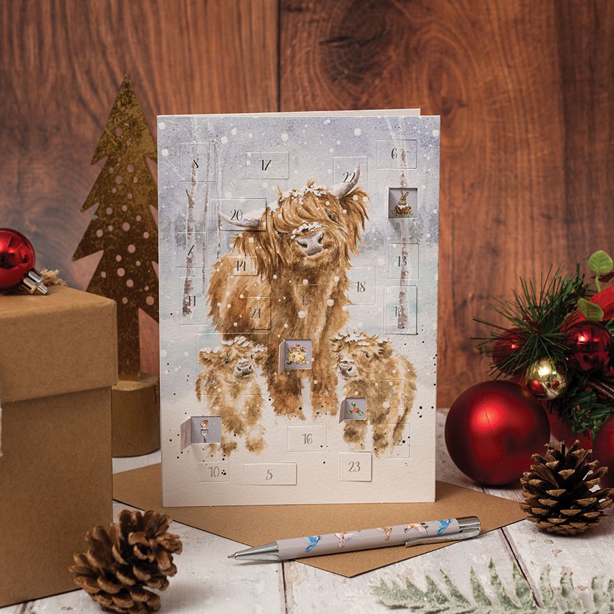 'A Highland Christmas' Advent Calendar Card