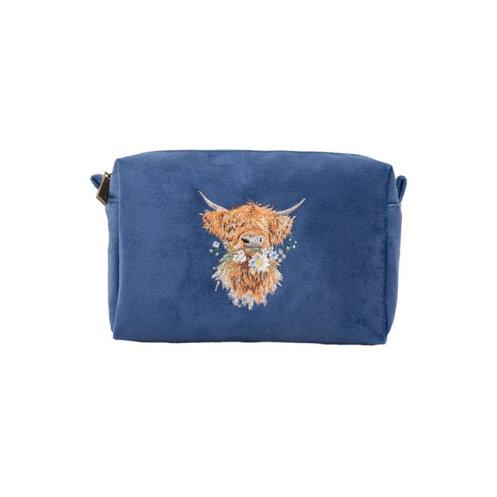 'Daisy Coo' Highland Cow Make Up Bag
