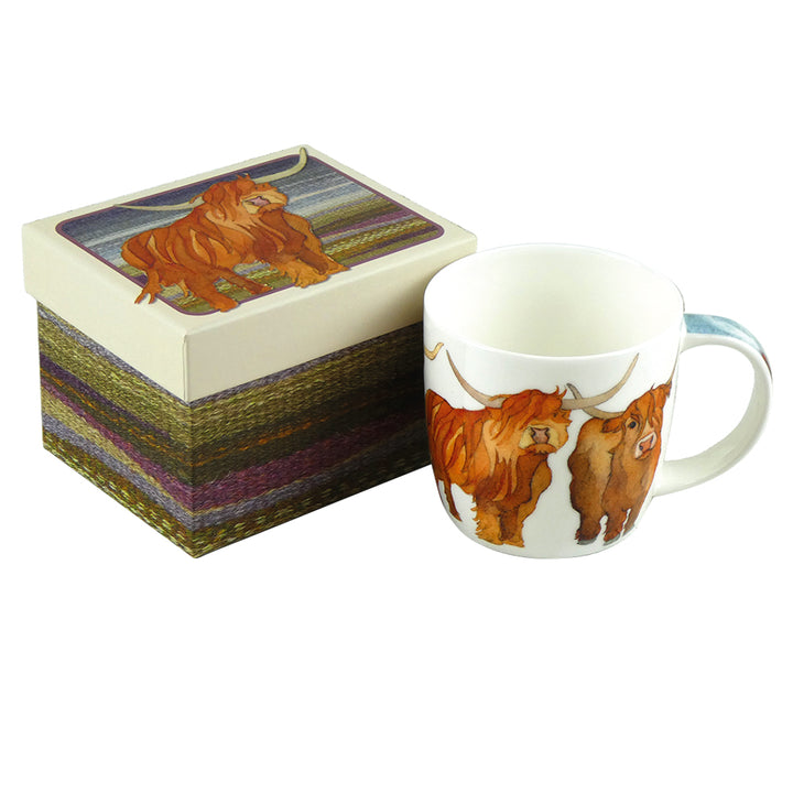 Highland Cows Bone China Mug (Boxed)