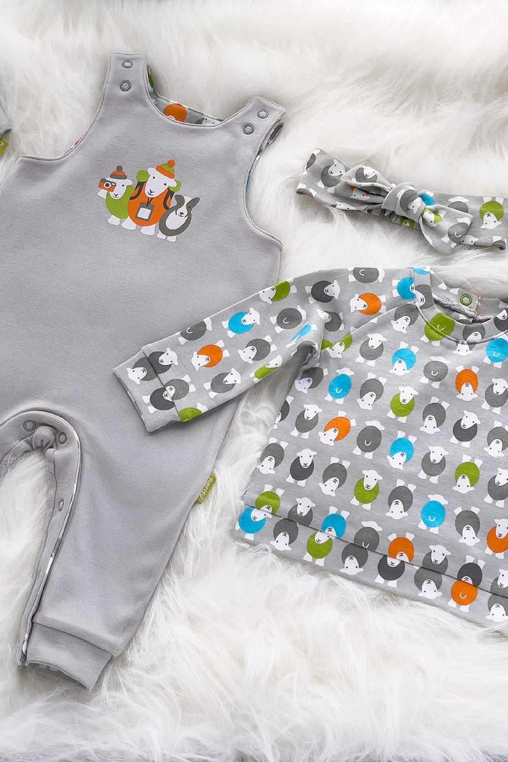 Herdy Hiker Baby Reversible Overalls