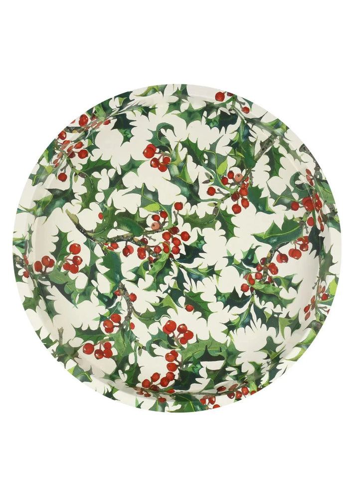 Holly Deepwell Tin Tray