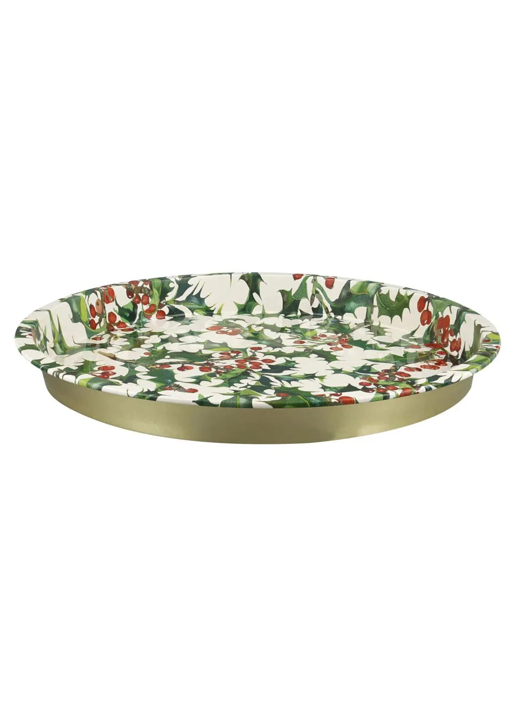 Holly Deepwell Tin Tray
