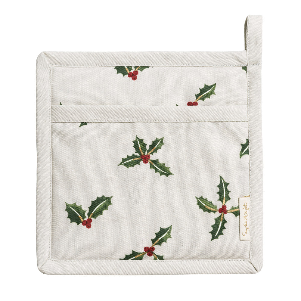 Christmas Holly & Berry Pot Mitt
