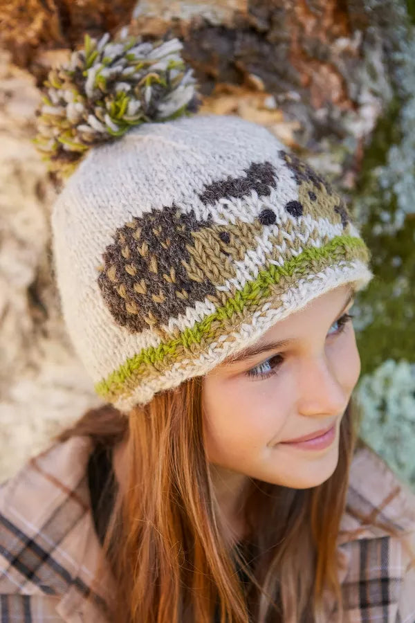 Kids Animal Bobble Hat - Holly the Hedgehog