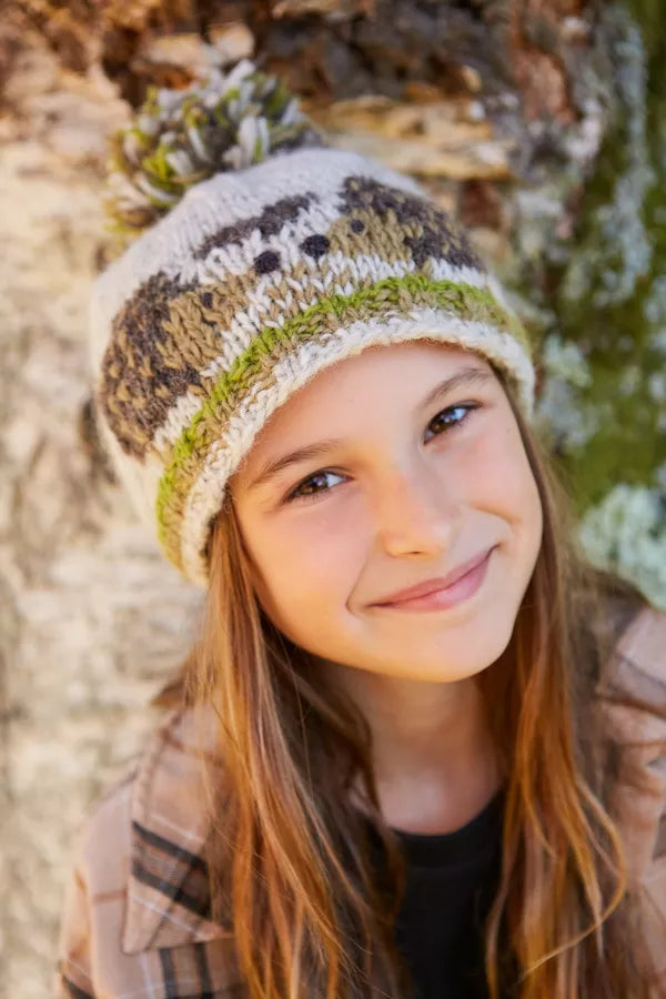 Kids Animal Bobble Hat - Holly the Hedgehog
