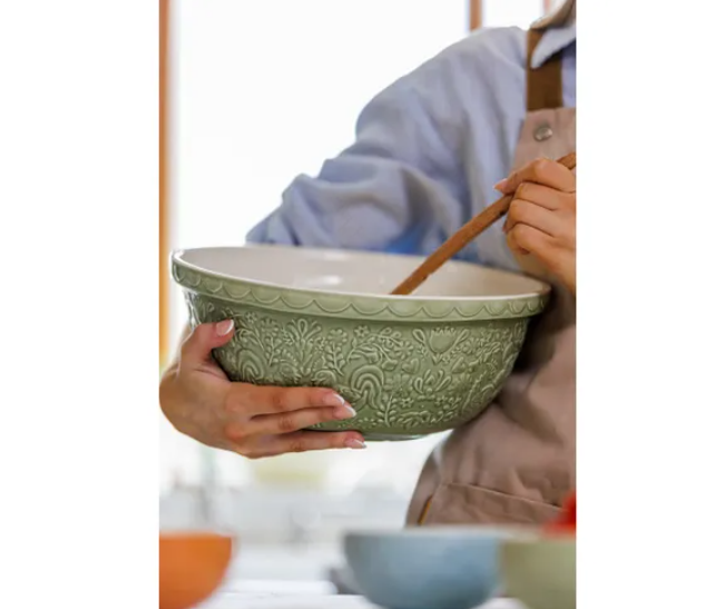 Home To Roost Green Mixing Bowl - Size 12 (11.25 in)