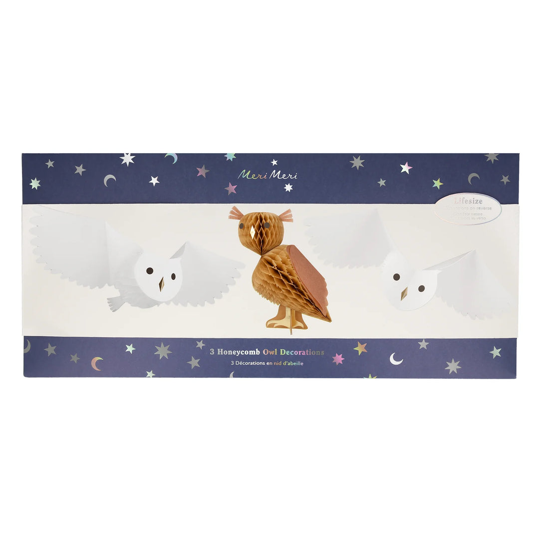 Honeycomb Owls Decorations