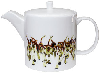 Hounds Teapot by Mary Ann Rogers
