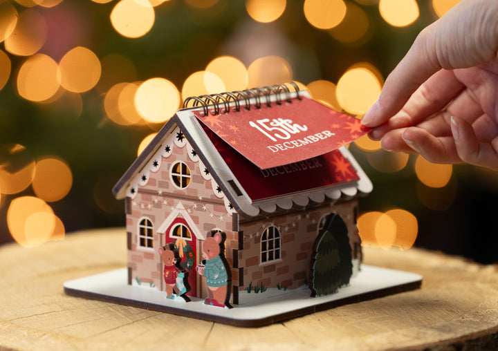 Christmas House Pop Out and Build Advent Calendar
