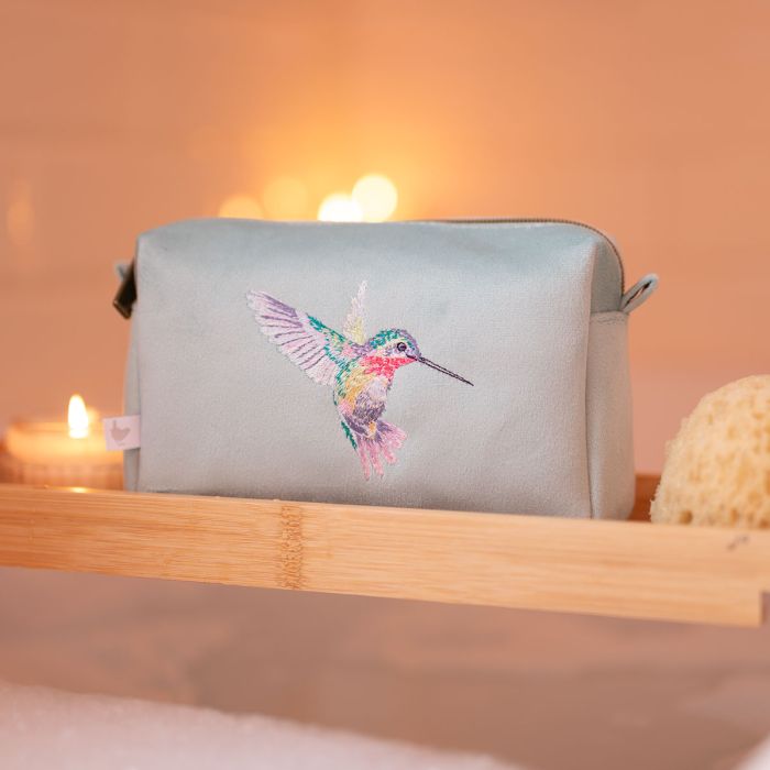 'Wisteria Wishes' Hummingbird Make Up Bag